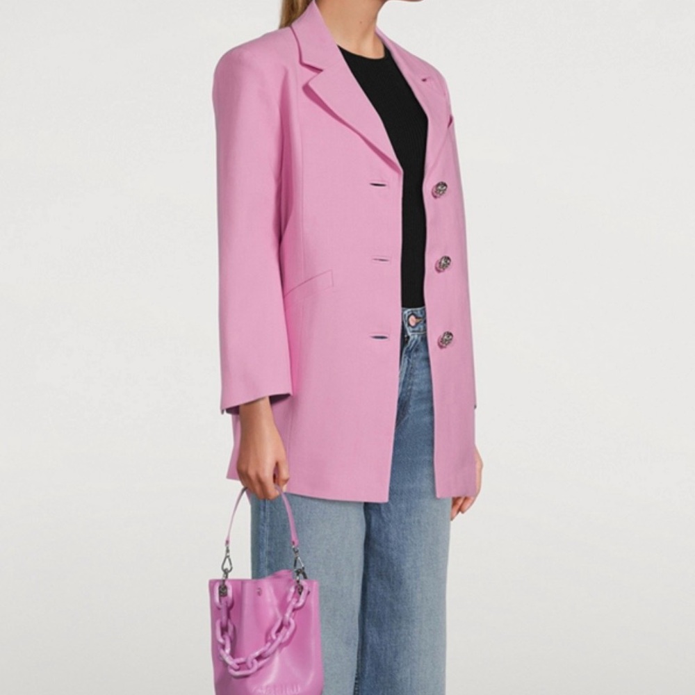 GANNI Oversized Blazer Colour Lilac Sachet
NWOT | Size XXS/XS - Holt Renfrew